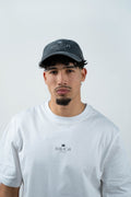 Casquette grise en coton brodé IDILICA