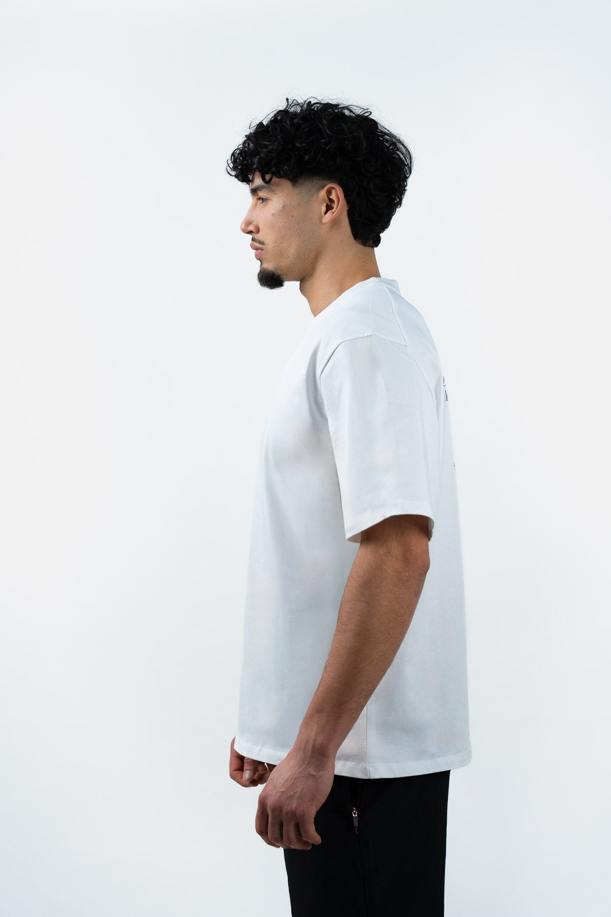 T-shirt blanc en coton imprimé IDILICA
